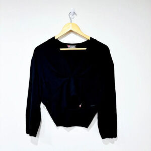 🌼NWOT🌼 LAIT DE POULE Black maternity crop top | Nursing long sleeve | X-Large *